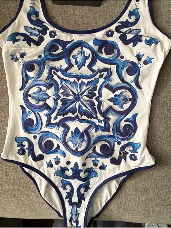 Dolce & Gabbana Other - Brand New Authentic Dolce & Gabbana Miaolica one piece swimsuit -Blue